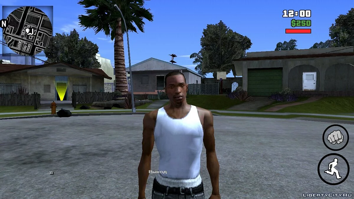 رادار وخريطة سوداء / GTA سان أندرياس (iOS، أندرويد)