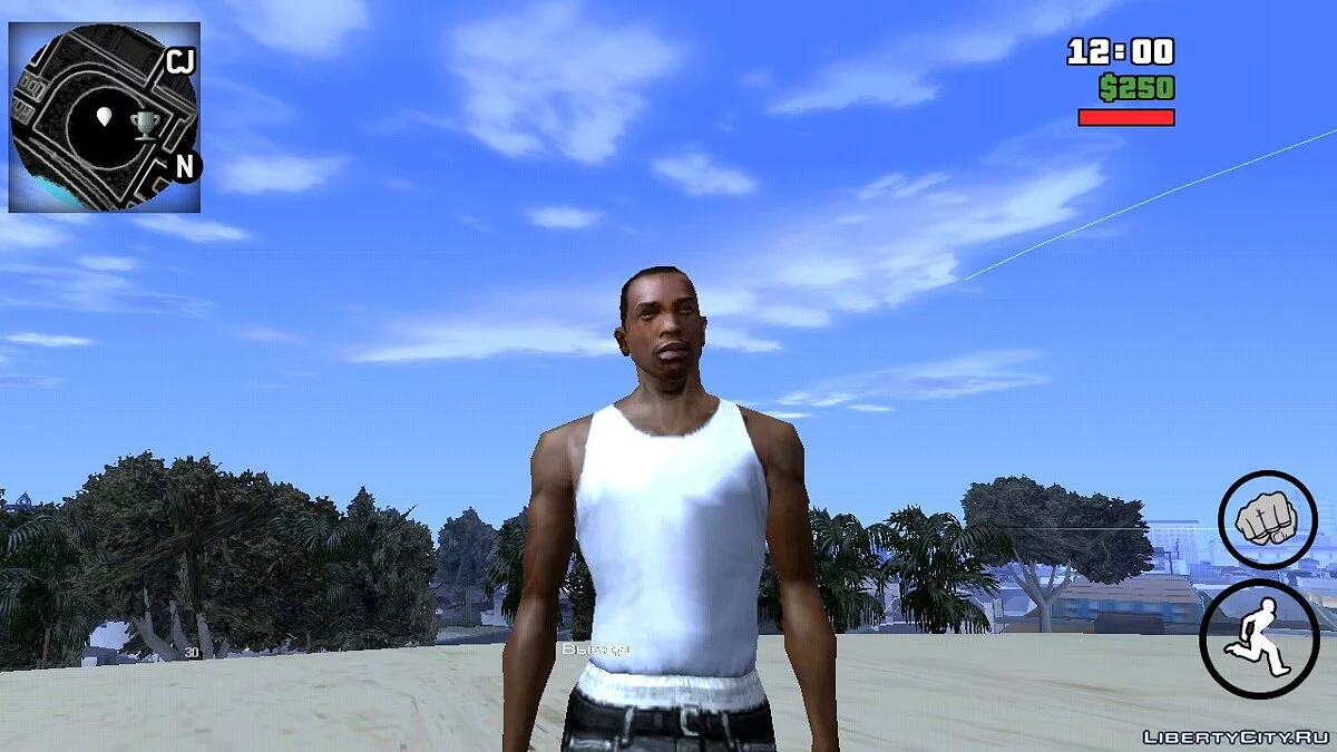رادار وخريطة سوداء / GTA سان أندرياس (iOS، أندرويد)