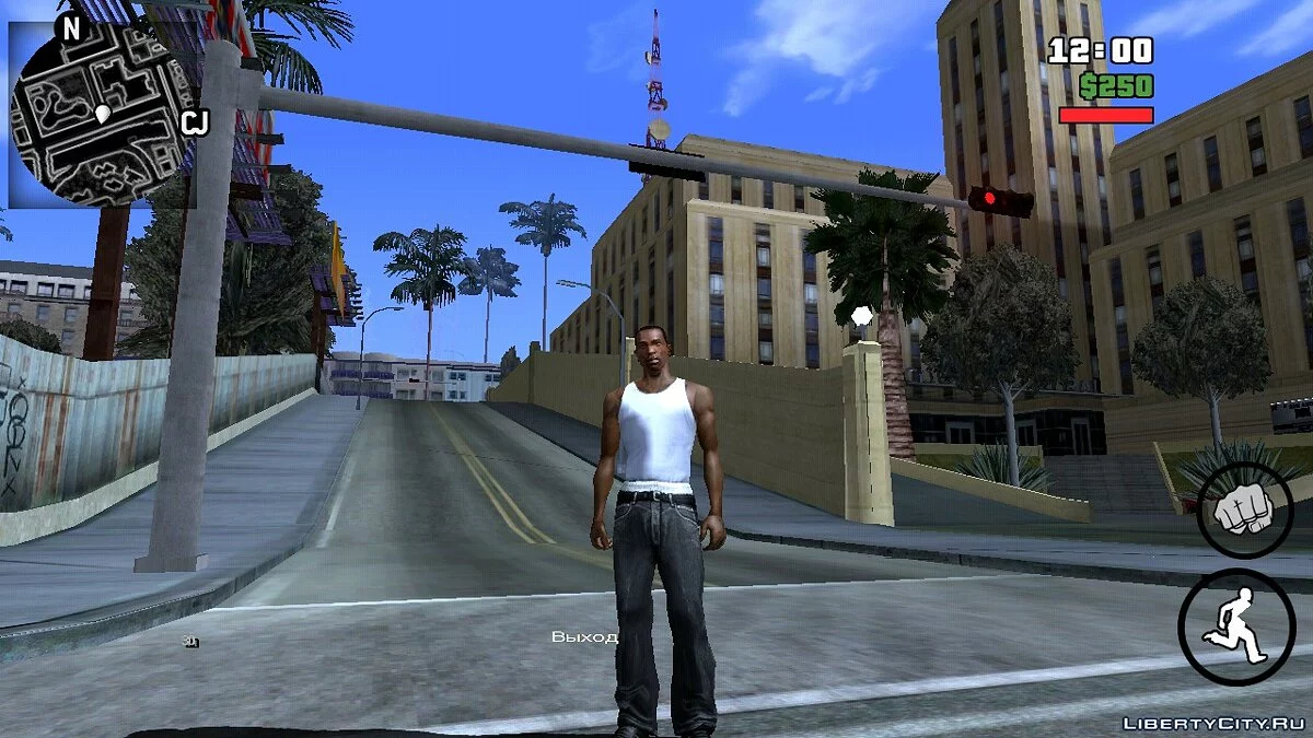 رادار وخريطة سوداء / GTA سان أندرياس (iOS، أندرويد)