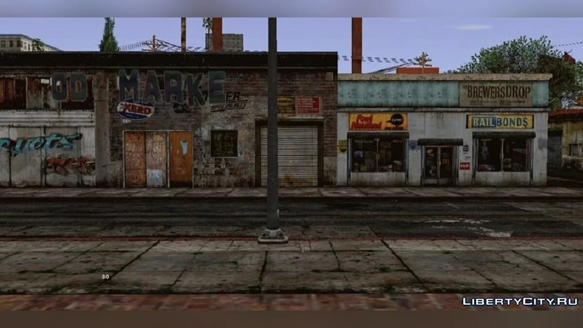 Retekstur Los Santos Timur / GTA San Andreas (iOS, Android)