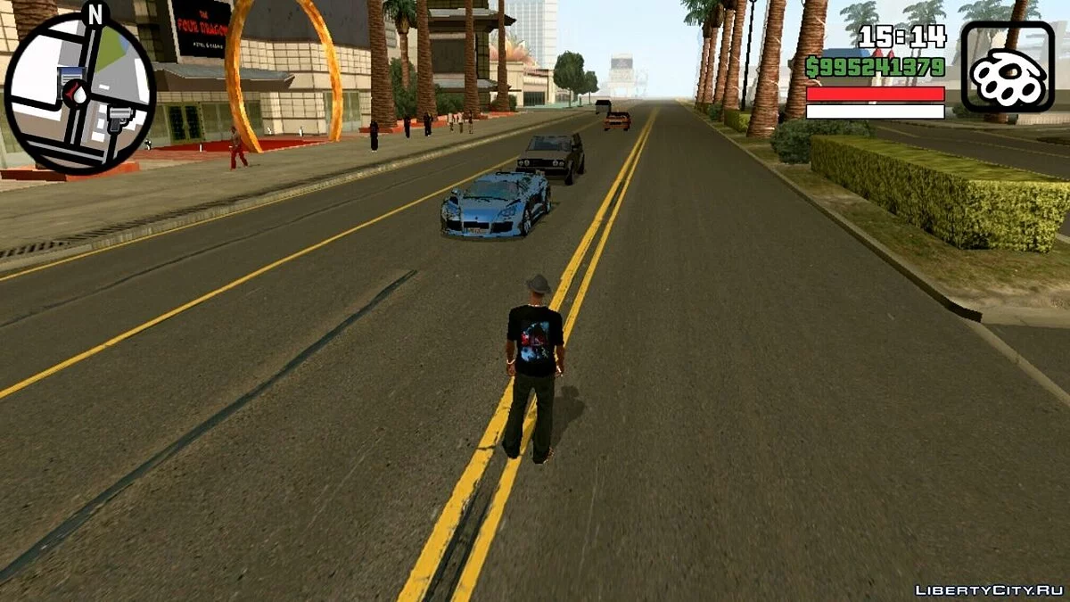 Jalan & Trotoar HQ Realistis untuk Mobile / GTA San Andreas (iOS, Android)