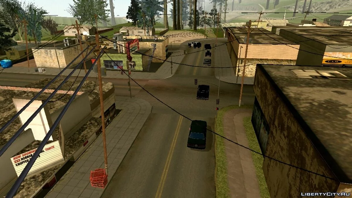 Jalan & Trotoar HQ Realistis untuk Mobile / GTA San Andreas (iOS, Android)