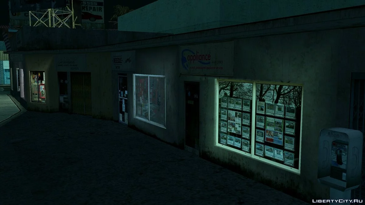 Nueva peluquería de Old Reece y estudio de tatuajes [Re-texturizado] / GTA San Andreas (iOS, Android)