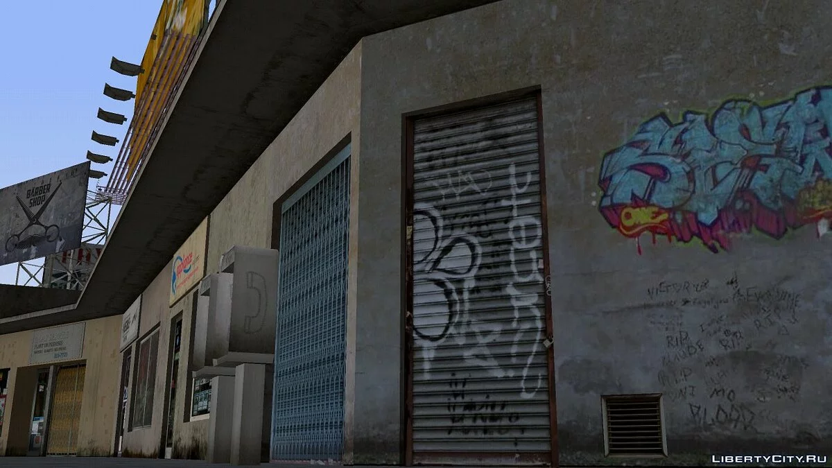 Nueva peluquería de Old Reece y estudio de tatuajes [Re-texturizado] / GTA San Andreas (iOS, Android)