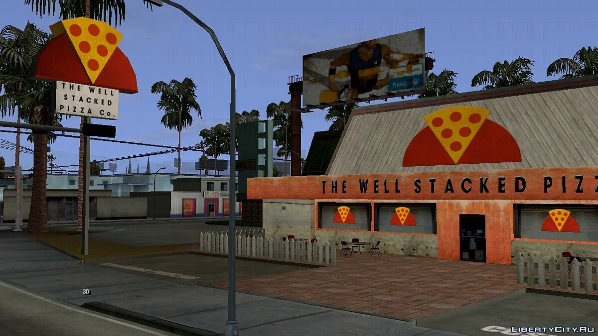 Проект Роза: покращені текстури для піцерії в Лос-Сантосі / GTA San Andreas (iOS, Android)