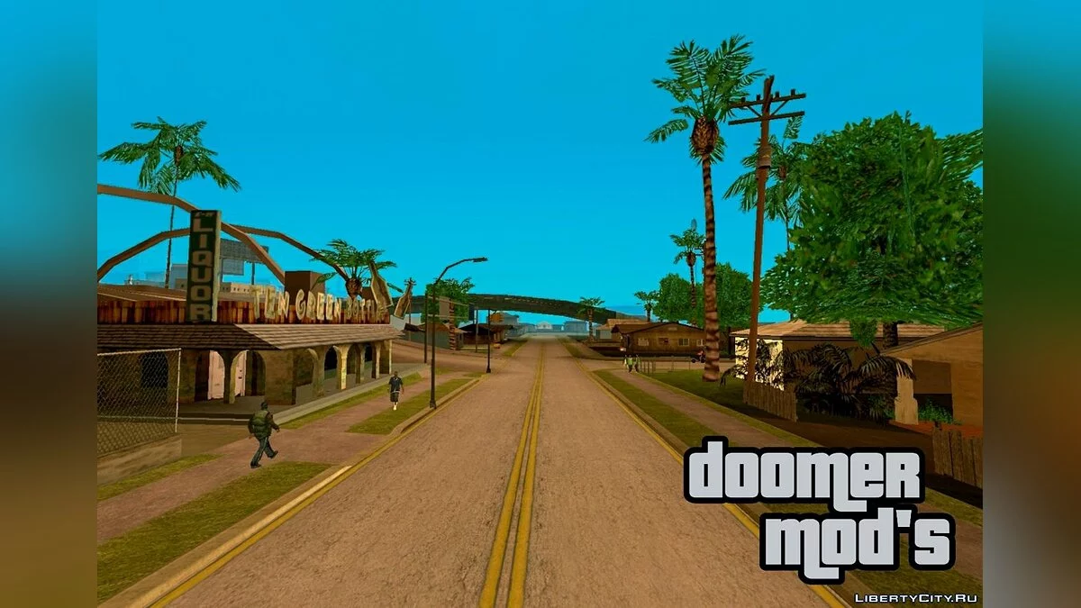 Jalan dan Trotoar Bergaya GTA Vice City / GTA San Andreas (iOS, Android)