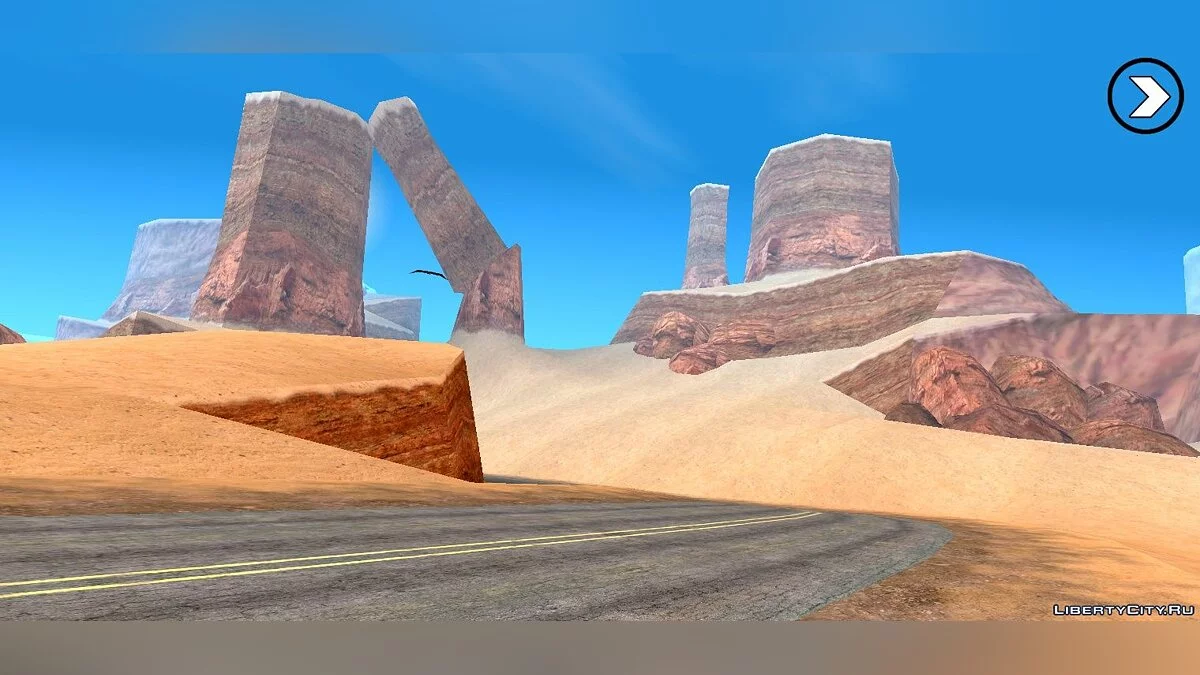 Rosa Project: HD текстури для пустелі Лас-Вентурас / GTA San Andreas (iOS, Android)