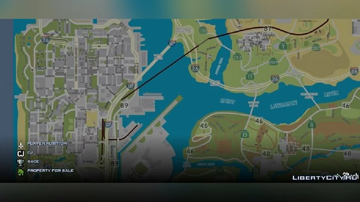 Нова карта і радар / GTA San Andreas (iOS, Android)