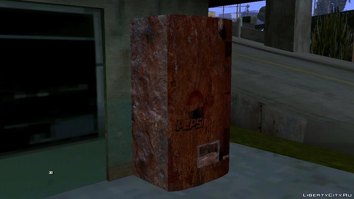 Distributeur rouillé de soda Pepsi / GTA San Andreas (iOS, Android)