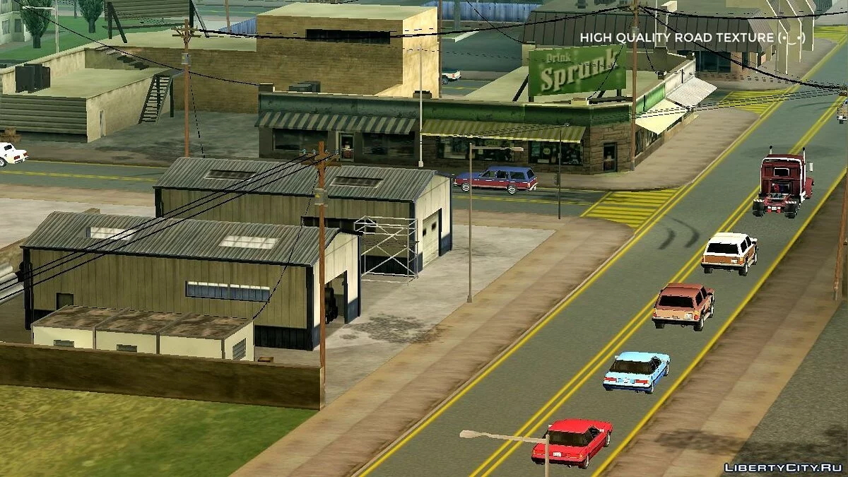 Tekstur Baru untuk Jalan / GTA San Andreas (iOS, Android)
