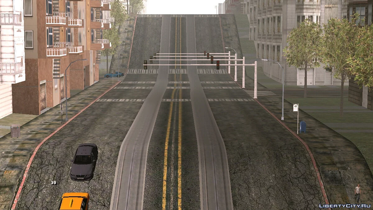 طرق وأرصفة جديدة / GTA سان أندرياس (iOS، أندرويد)