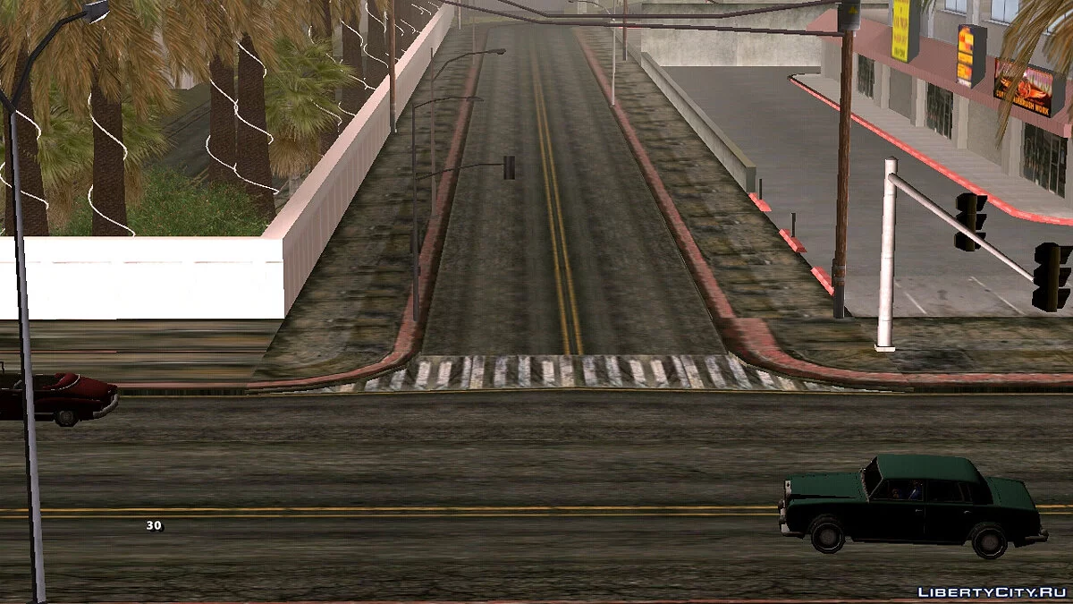 طرق وأرصفة جديدة / GTA سان أندرياس (iOS، أندرويد)
