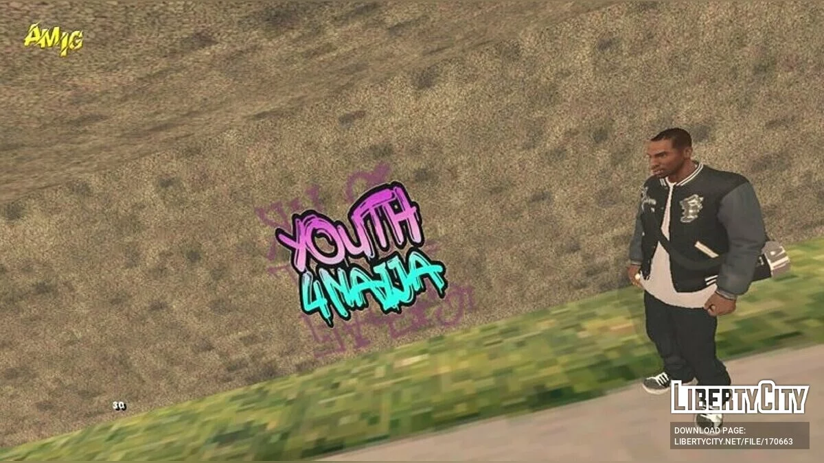رسم جرافيتي جديد في شارع Grove / GTA سان أندرياس (iOS، أندرويد)
