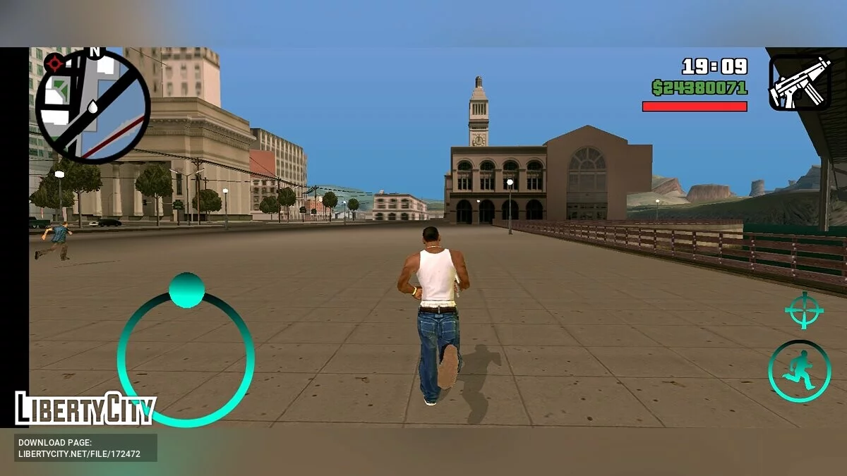 Botões de Controle Modificados / GTA San Andreas (iOS, Android)