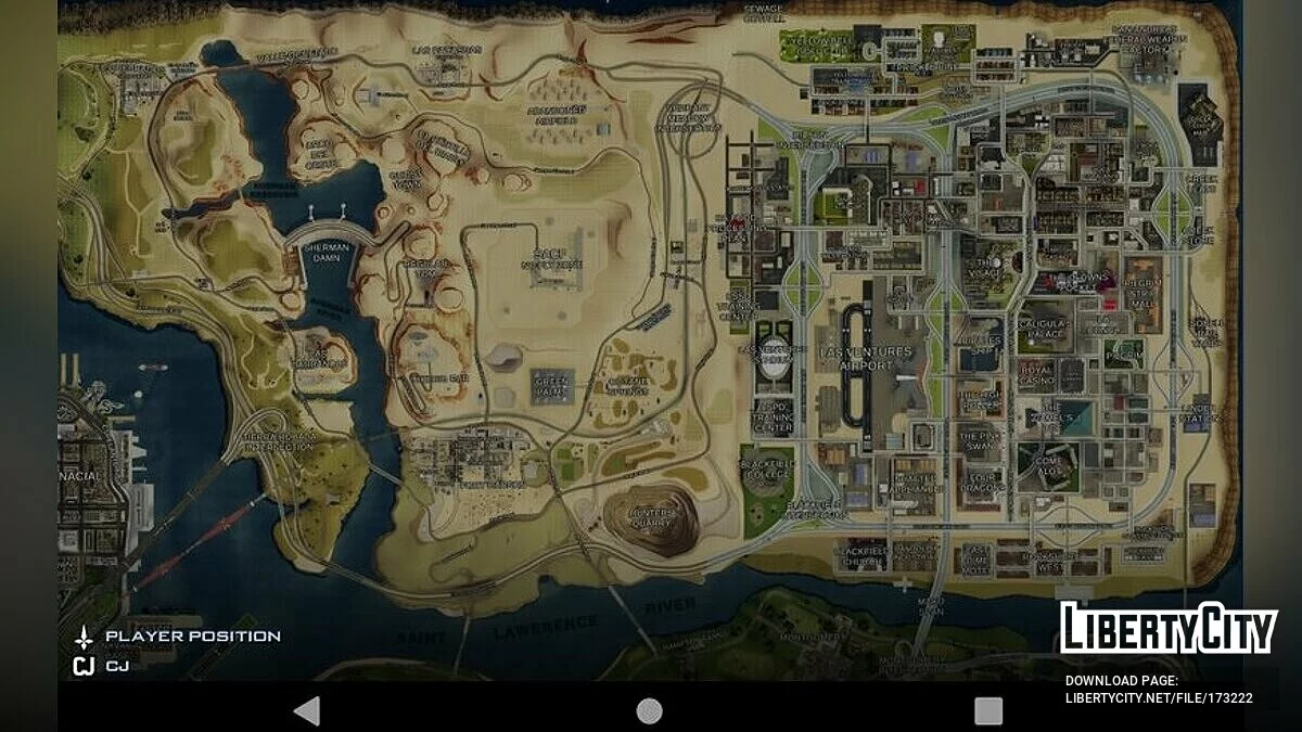 4k Sattilite Map / GTA San Andreas (iOS, Android)
