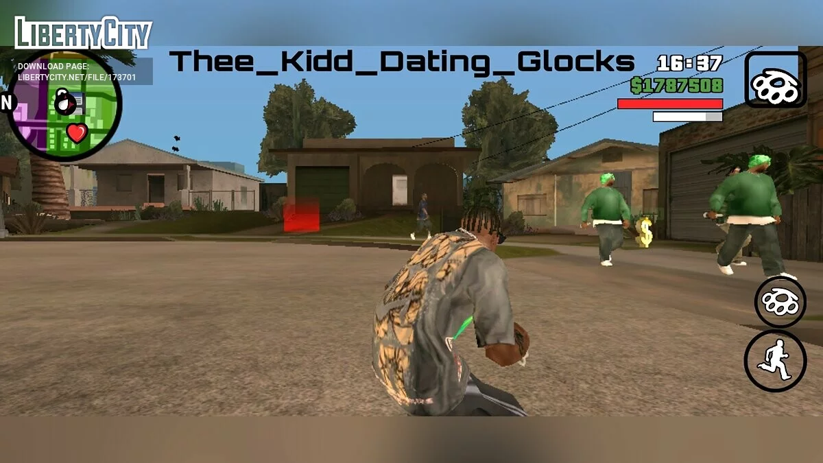 T-shirt Nike personnalisé Dogs 4 Life / GTA San Andreas (iOS, Android)