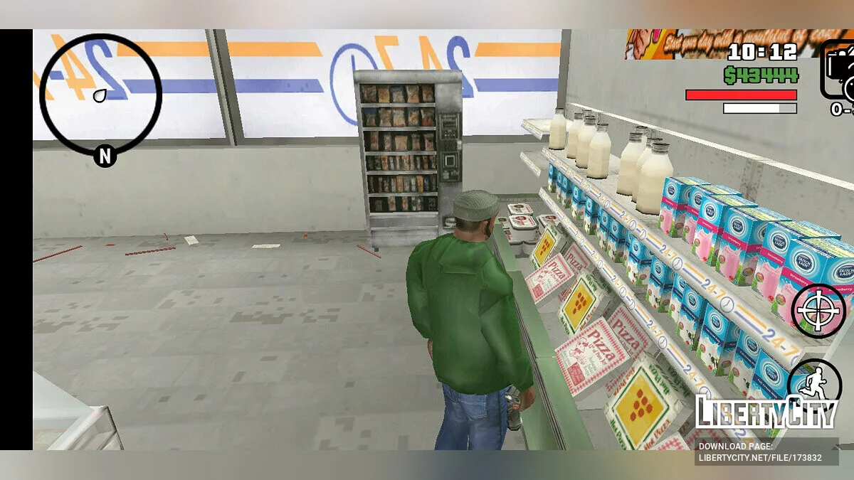 Neue Texturen für den Shop-Innenraum / GTA San Andreas (iOS, Android)