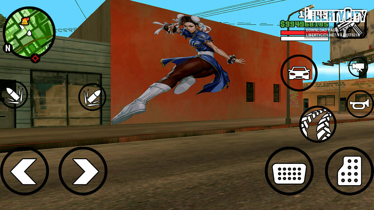 Download Chun Li (Street Fighter) Mural for GTA San Andreas (iOS, Android)