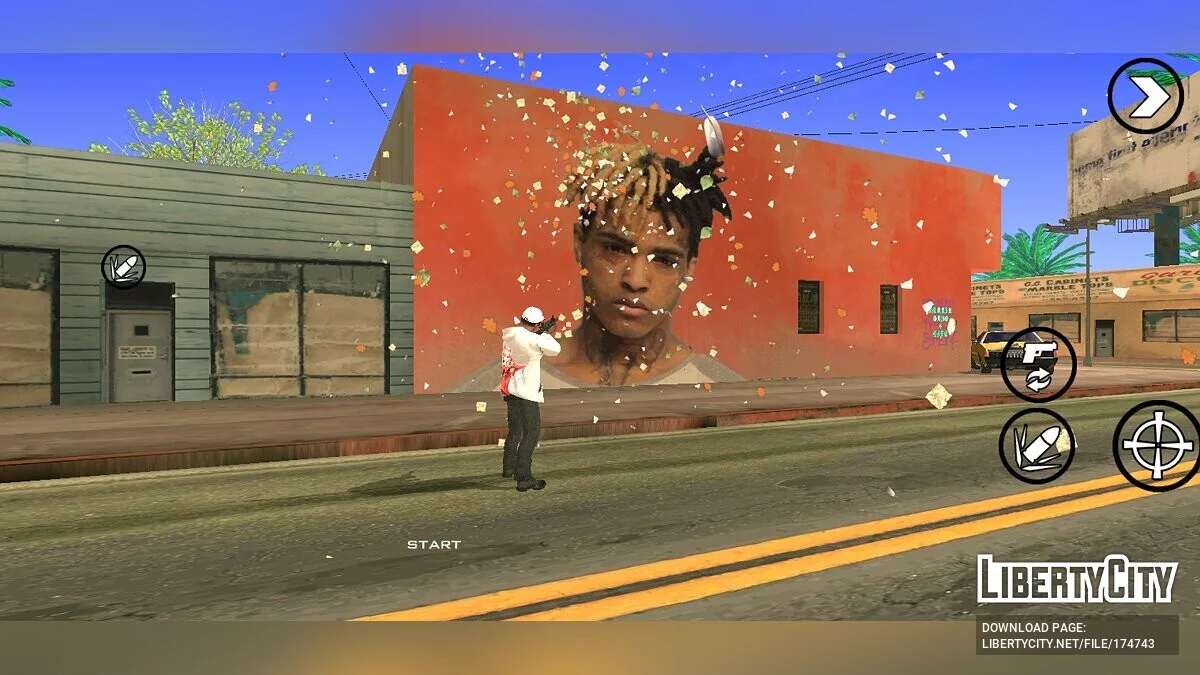 XXXTentacion Mural / GTA San Andreas (iOS, Android)