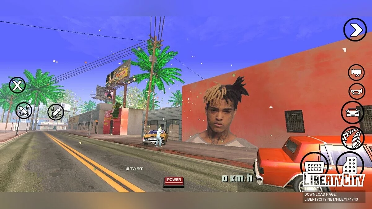 XXXTentacion Mural / GTA San Andreas (iOS, Android)