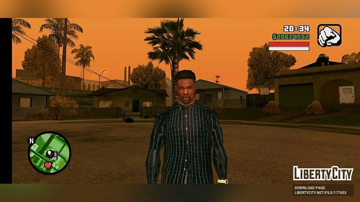 HQ обличчя для Карла / GTA San Andreas (iOS, Android)