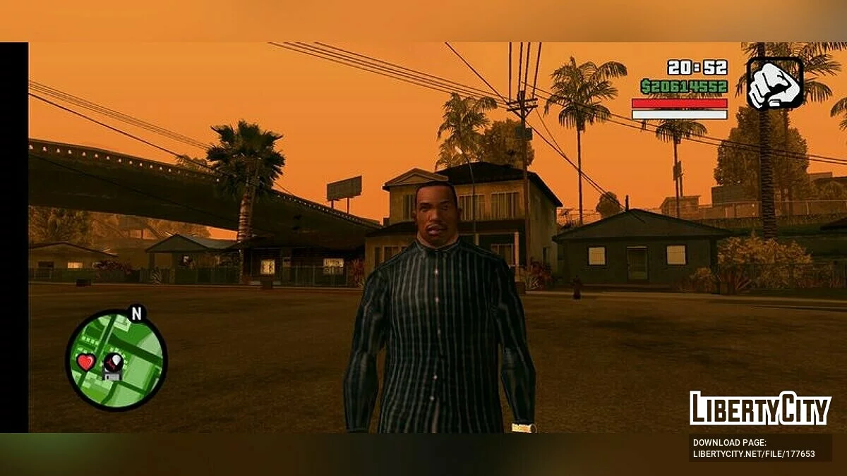 HQ обличчя для Карла / GTA San Andreas (iOS, Android)