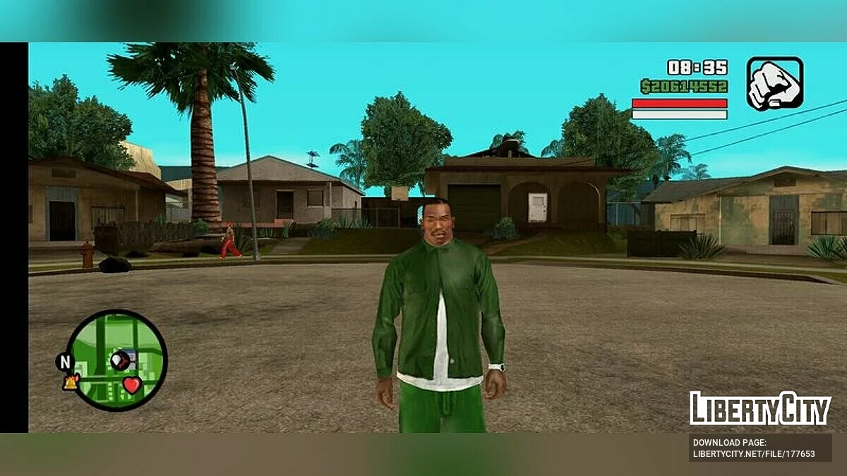 HQ обличчя для Карла / GTA San Andreas (iOS, Android)