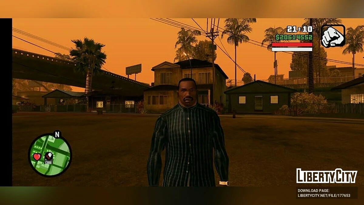 HQ обличчя для Карла / GTA San Andreas (iOS, Android)