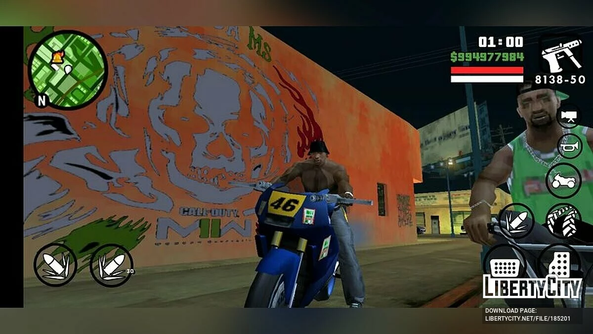 Mural Banda MS (Ghost Cod MW2) / GTA San Andreas (iOS, Android)