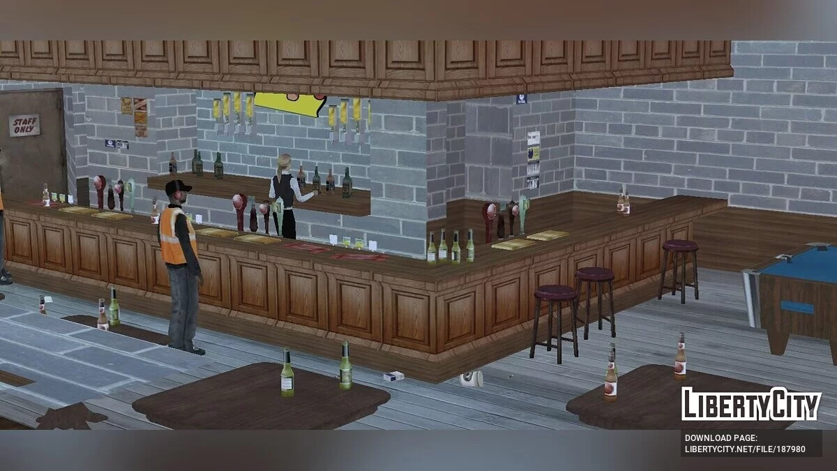 Tekstur Baru untuk Bar di Grove Street / GTA San Andreas (iOS, Android)