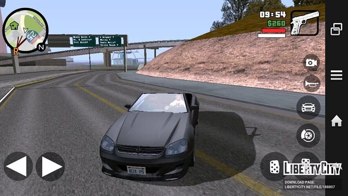 Retexturização DXL para estradas / GTA San Andreas (iOS, Android)