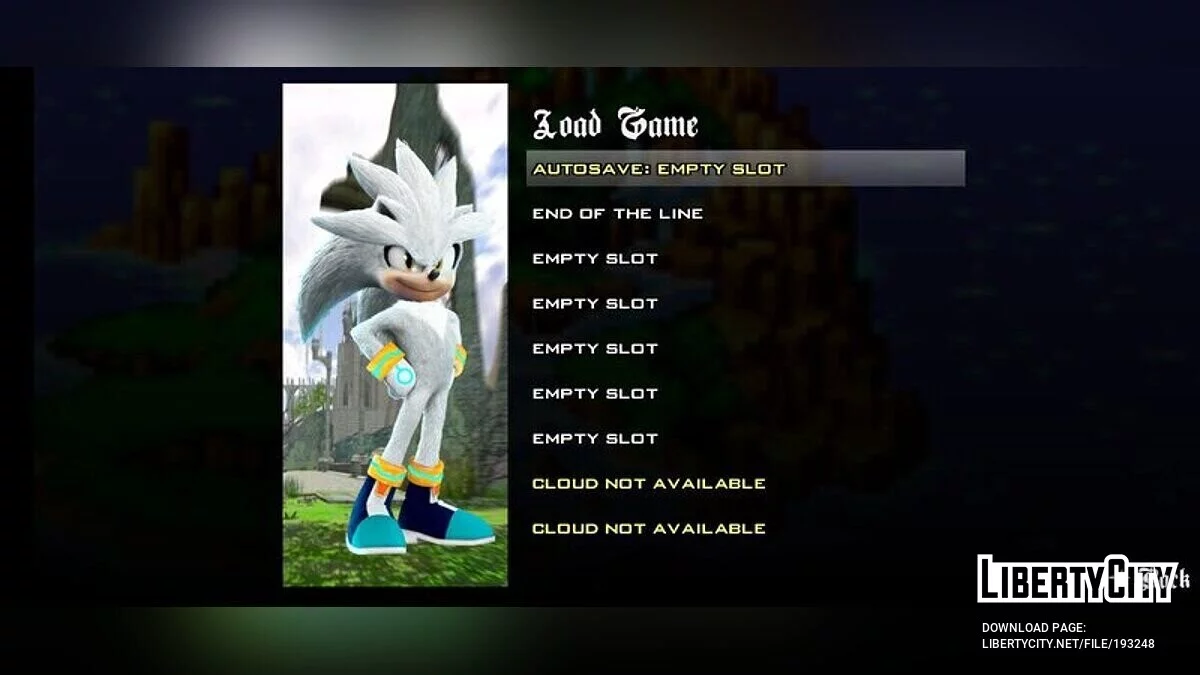 Menu et écran de chargement - Sonic The Hedgehog / GTA San Andreas (iOS, Android)