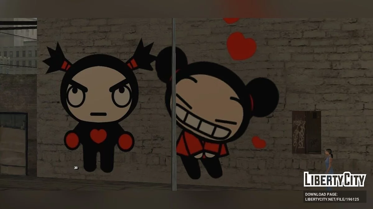 Mural Pucca And Garu / GTA San Andreas (iOS, Android)
