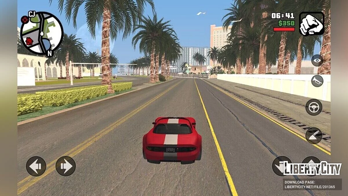 Новые текстуры дороги / GTA سان أندرياس (iOS، أندرويد)