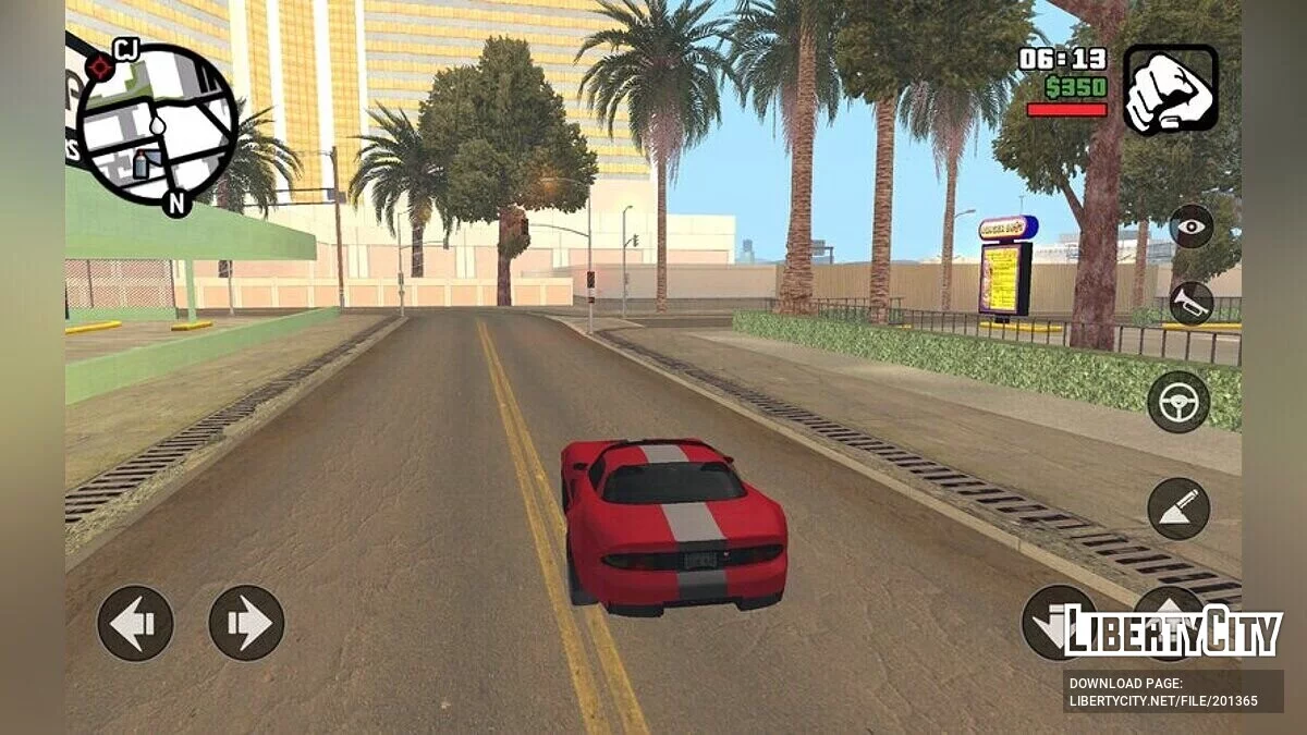 Новые текстуры дороги / GTA سان أندرياس (iOS، أندرويد)