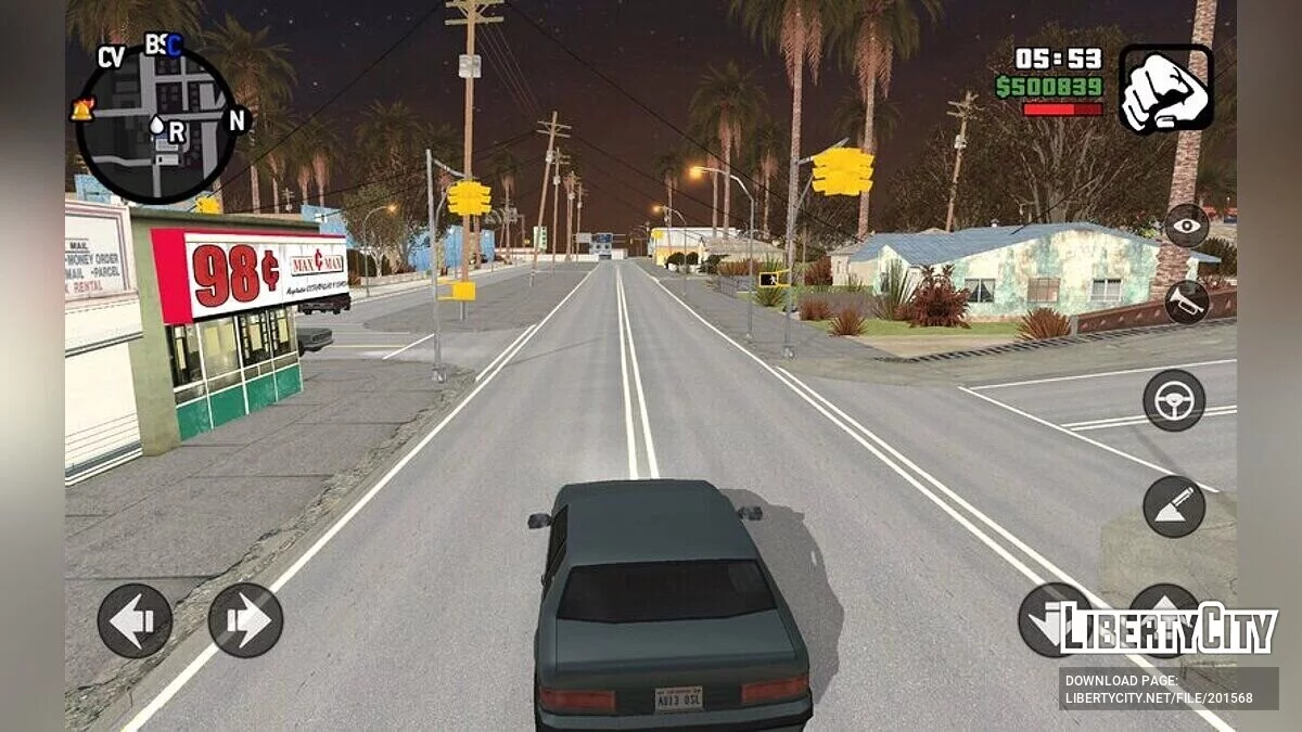 Textures de route mises à jour / GTA San Andreas (iOS, Android)