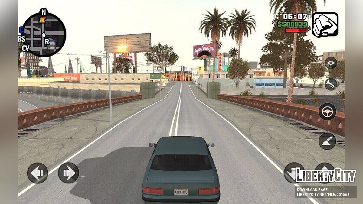 Download Mural with GTA 6 artwork for GTA San Andreas (iOS, Android)