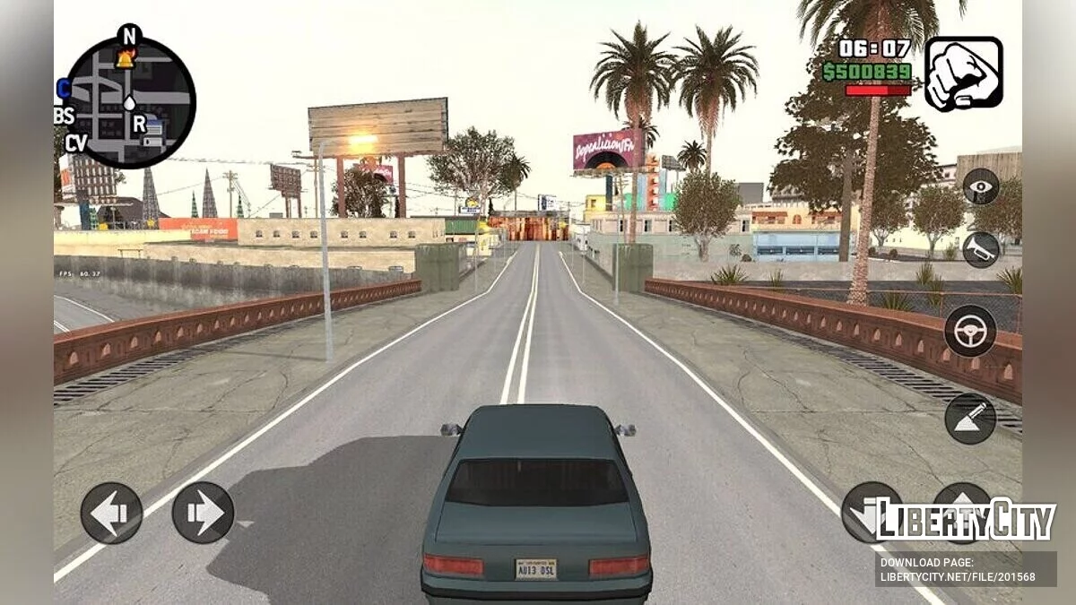 Textures de route mises à jour / GTA San Andreas (iOS, Android)