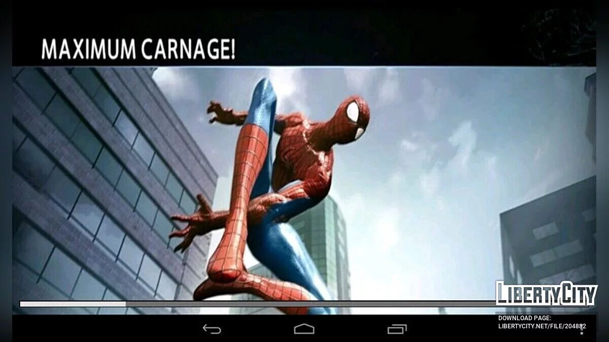 Pantallas de carga de Amazing Spiderman 2 / GTA San Andreas (iOS, Android)