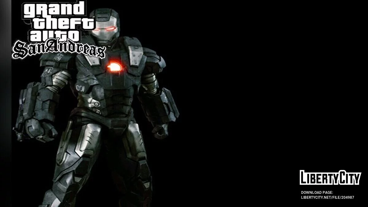Layar muat dalam gaya Iron Man / GTA San Andreas (iOS, Android)