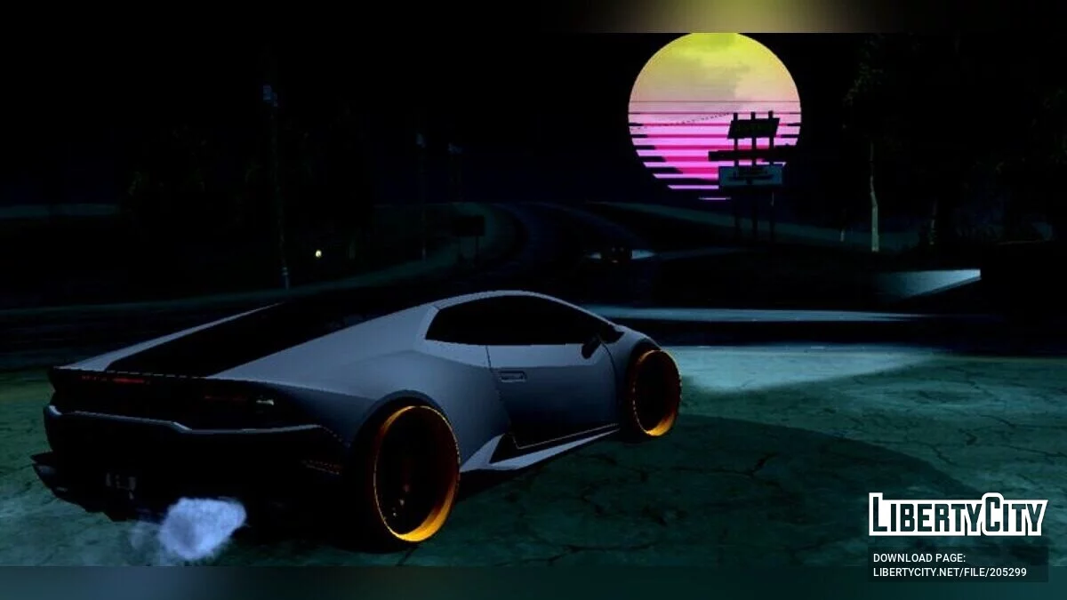 HQ Vaporwave луна / GTA San Andreas (iOS, Android)