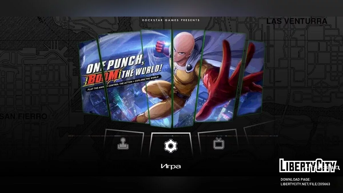 قائمة بنمط One Punch Man / GTA سان أندرياس (iOS، أندرويد)