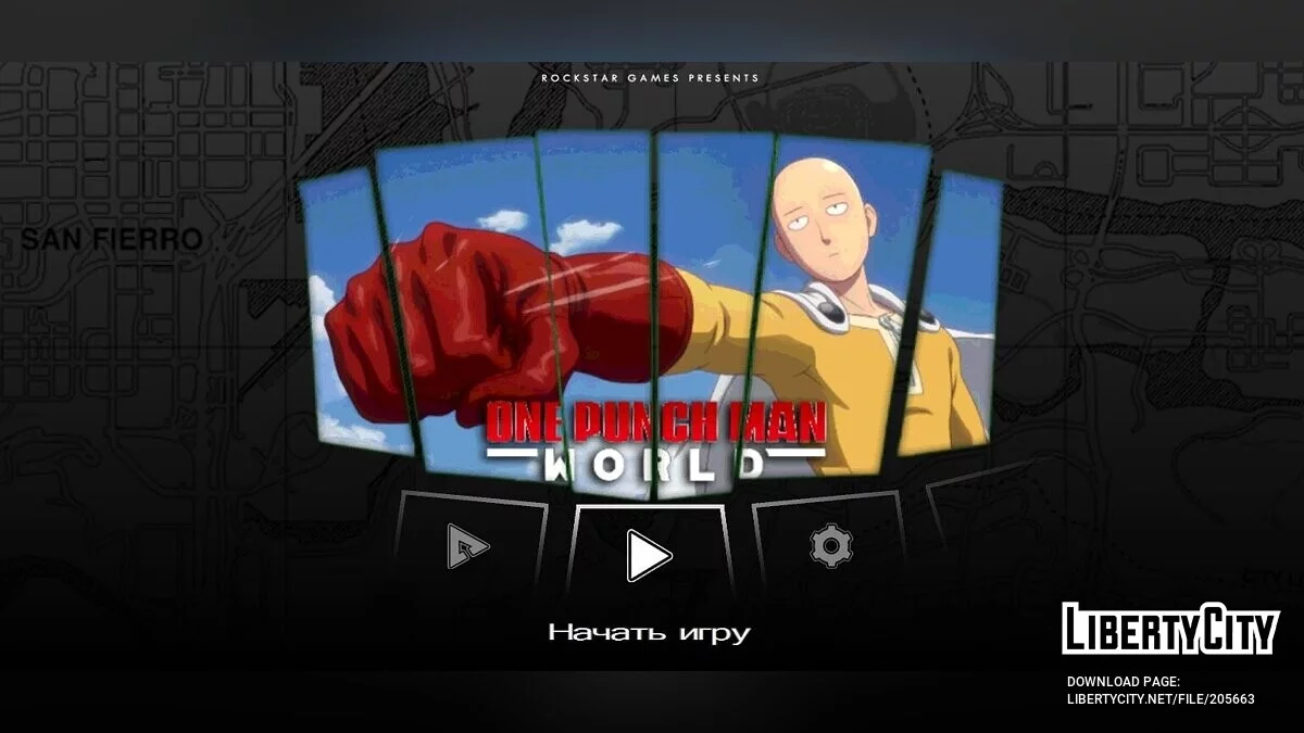قائمة بنمط One Punch Man / GTA سان أندرياس (iOS، أندرويد)
