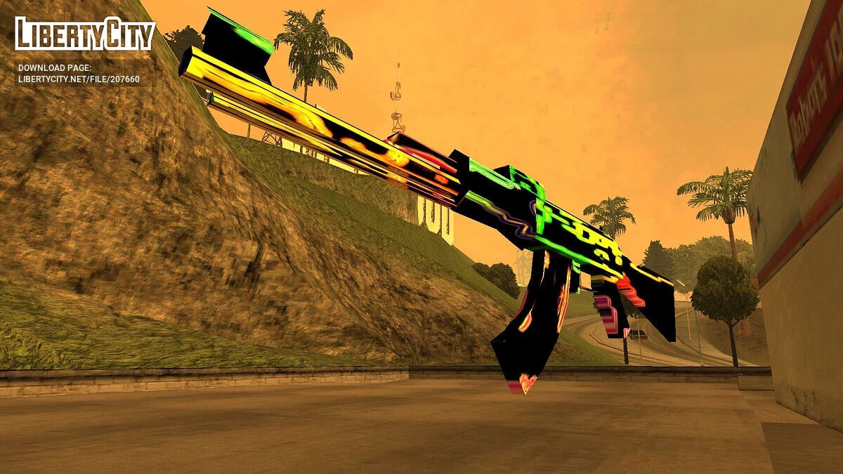 AK-47 Neon / GTA San Andreas (iOS, Android)