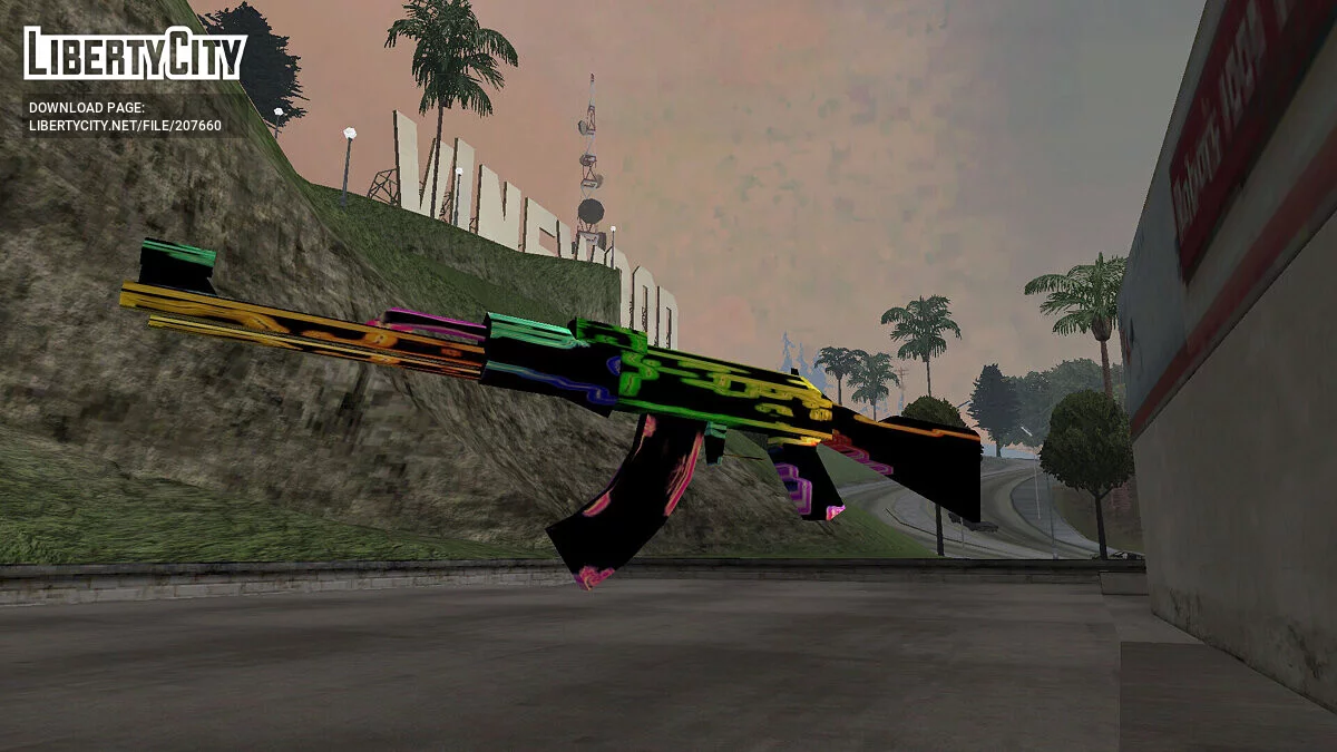 AK-47 Neon / GTA San Andreas (iOS, Android)