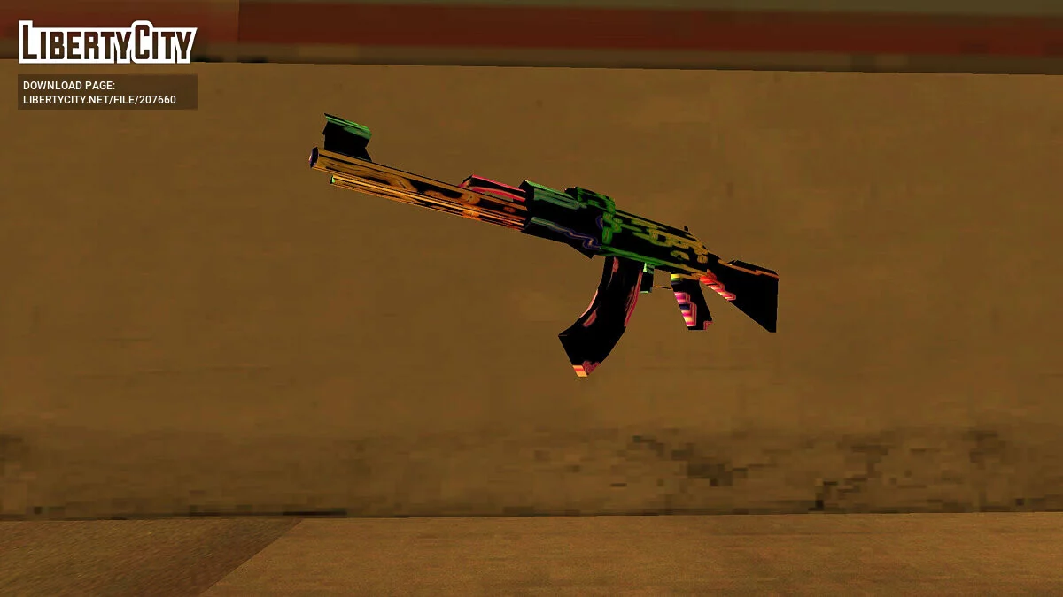 AK-47 Neon / GTA San Andreas (iOS, Android)