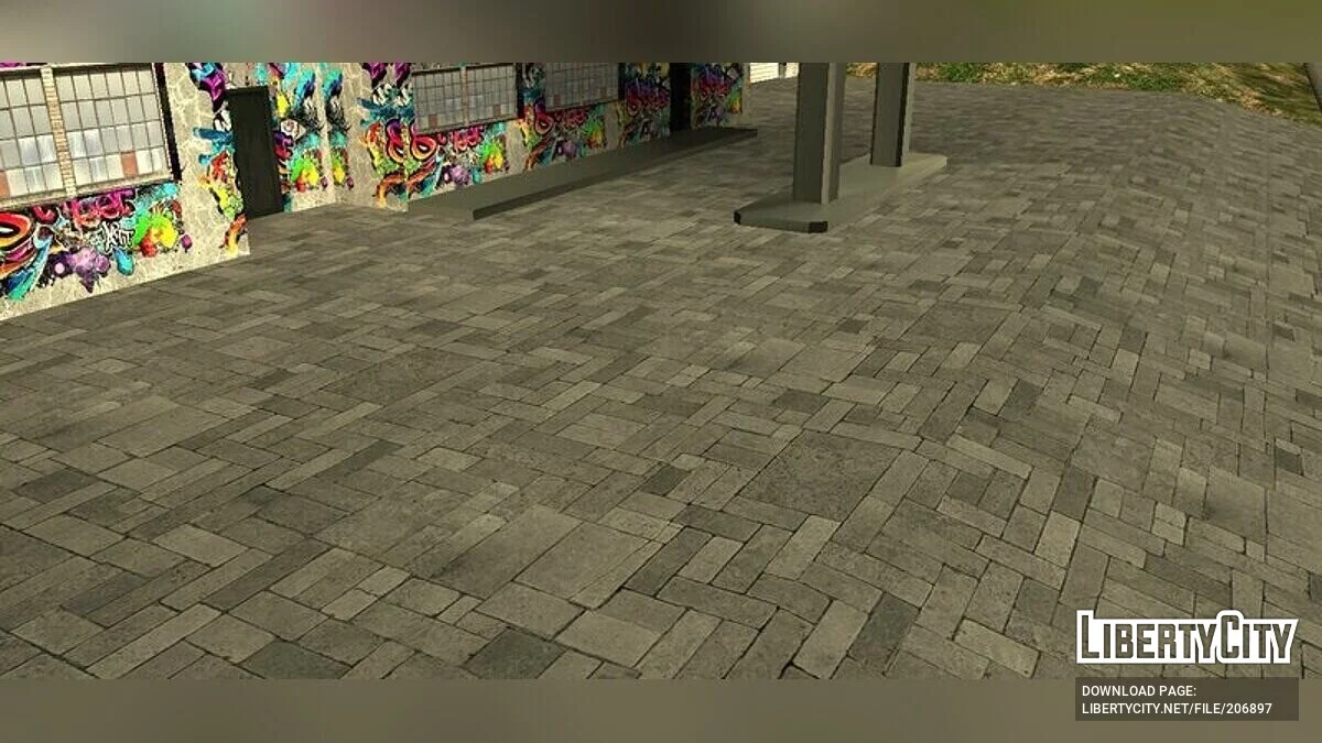 Neue Texturen der verlassenen Garage in Doherty / GTA San Andreas (iOS, Android)