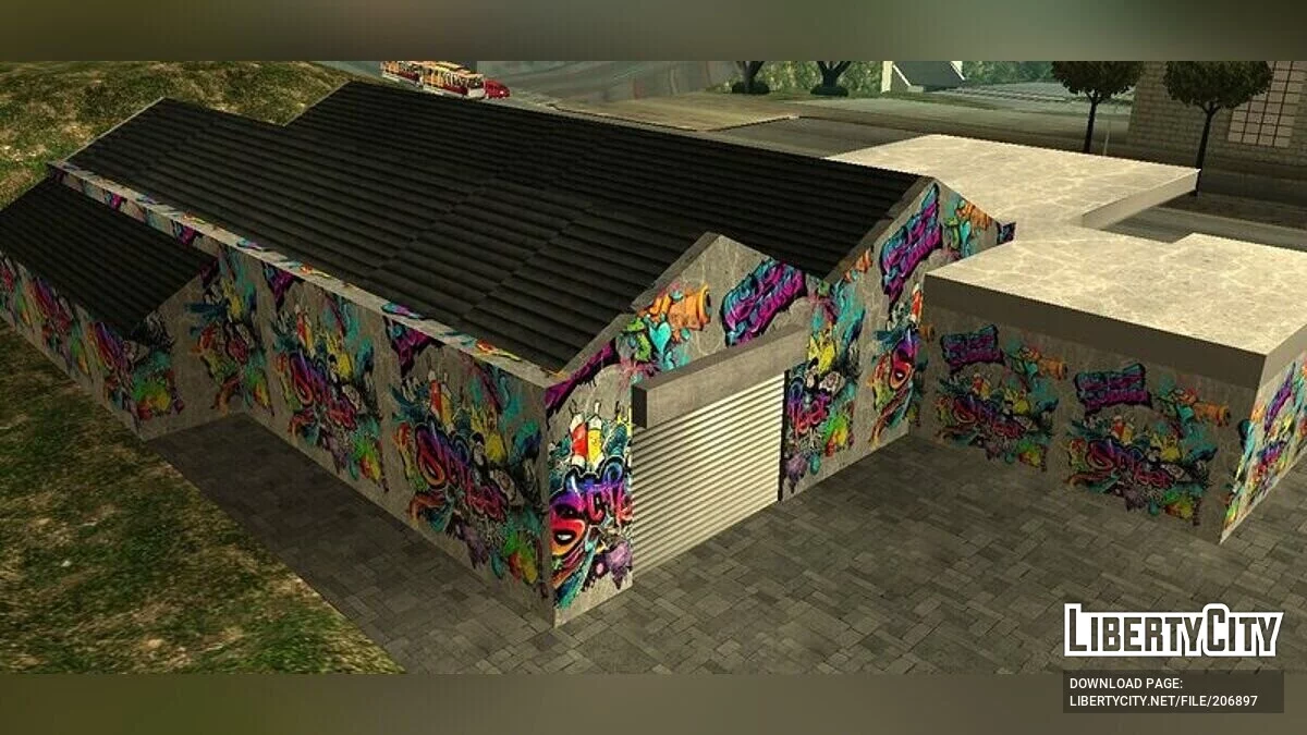 Neue Texturen der verlassenen Garage in Doherty / GTA San Andreas (iOS, Android)