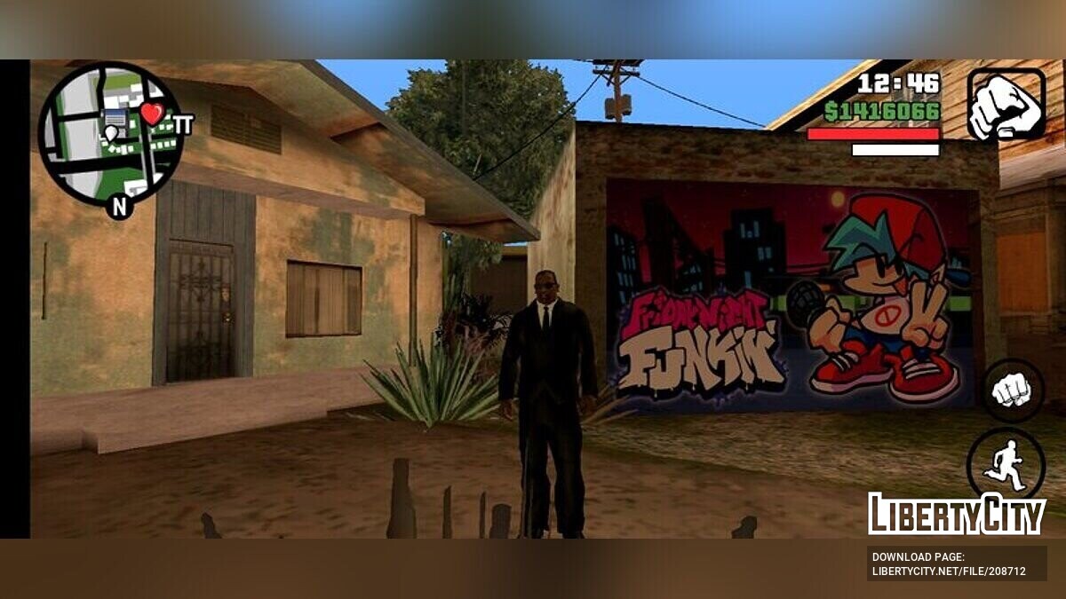 Download New graffiti on the garage for GTA San Andreas (iOS, Android)