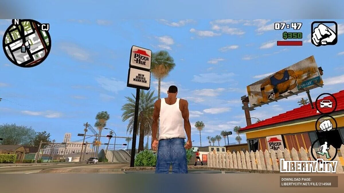 1990s Pizza Hut Mod / GTA سان أندرياس (iOS، أندرويد)